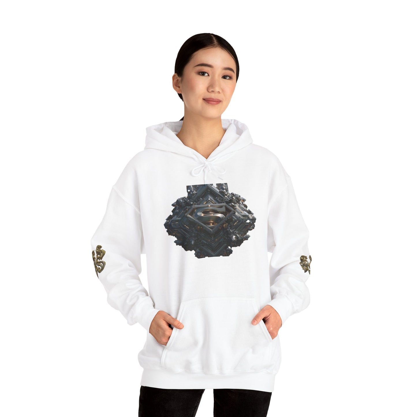 Fantasy-Inspired Unisex Heavy Blend Hoodie - Mythical Design for Cozy Wear