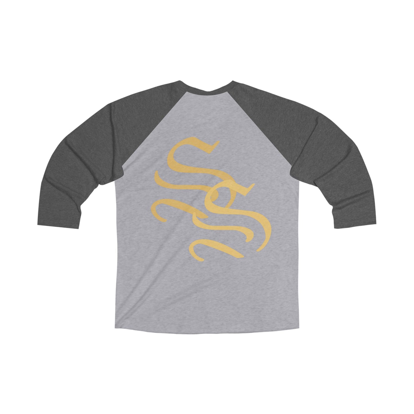 KRYTHARAN Unisex Tri-Blend Raglan Tee - Lightning Superhero Graphic Shirt