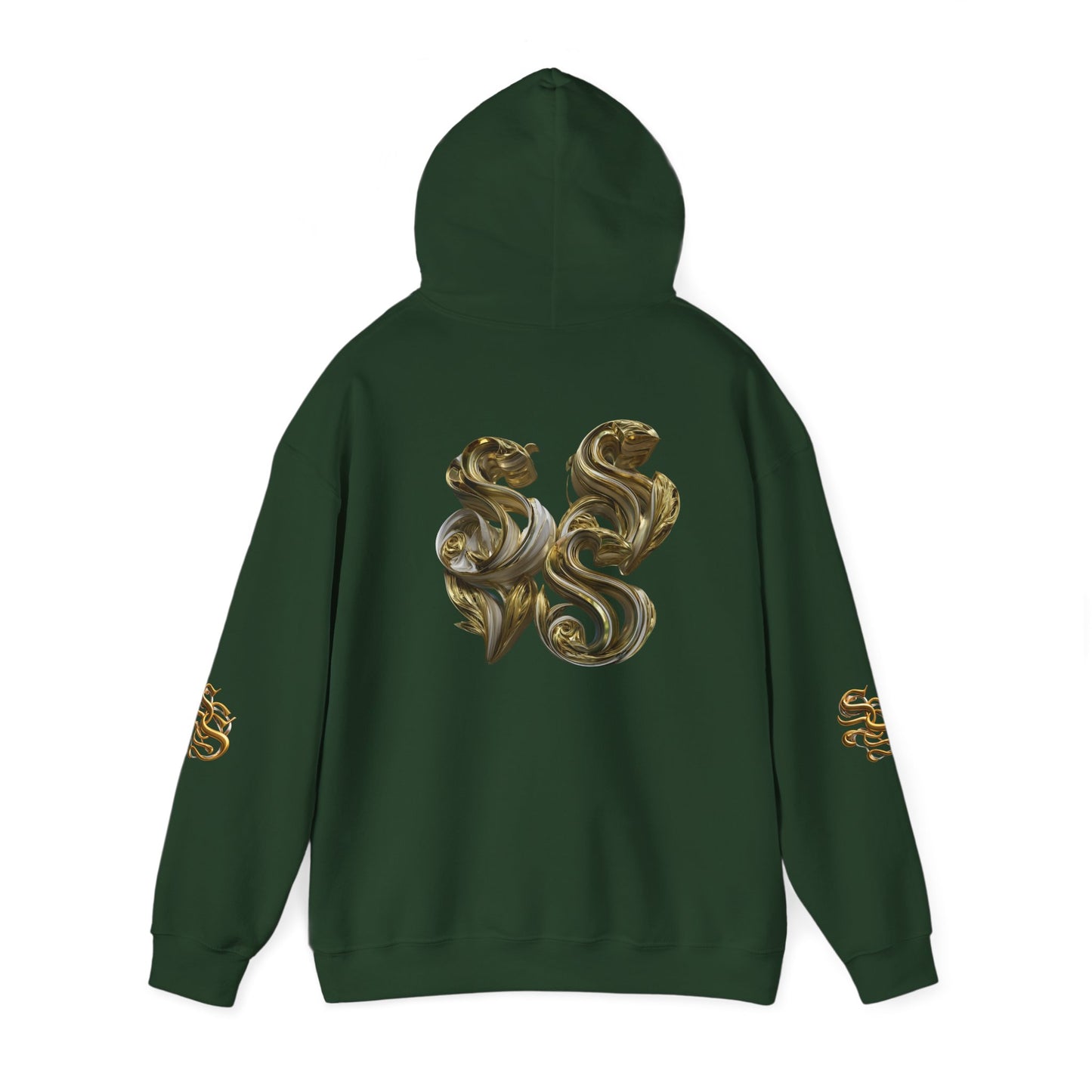 Luxury Gold Print Unisex Hoodie - Supreme SHISHII Design