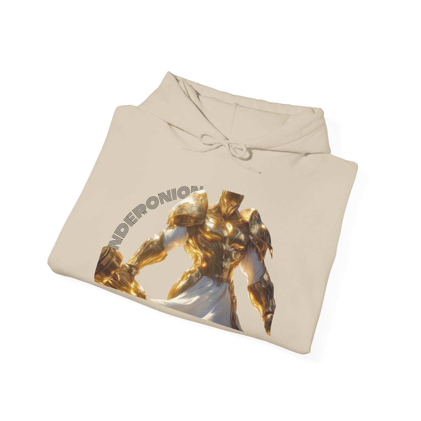Golden Warrior Hoodie - Unisex Heavy Blend Sweatshirt with Artistic Design