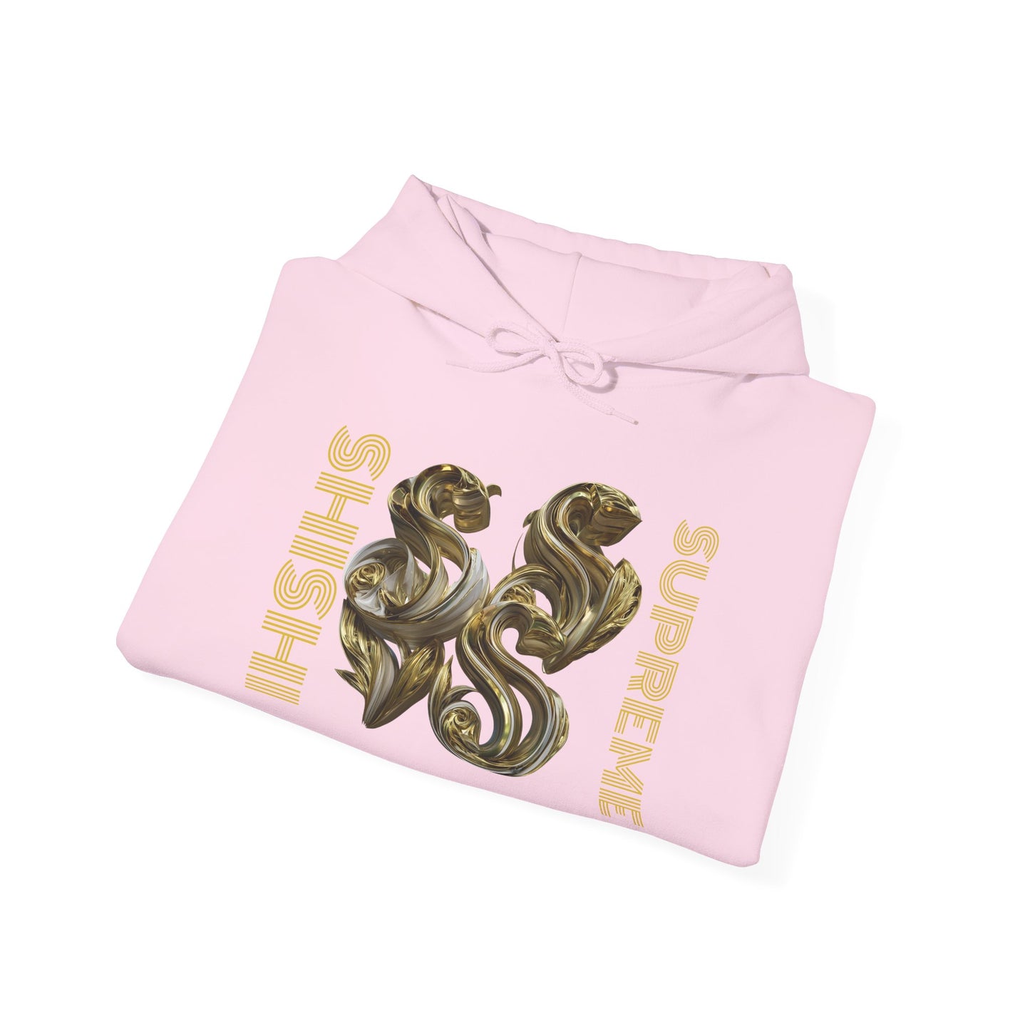 Luxury Gold Print Unisex Hoodie - Supreme SHISHII Design