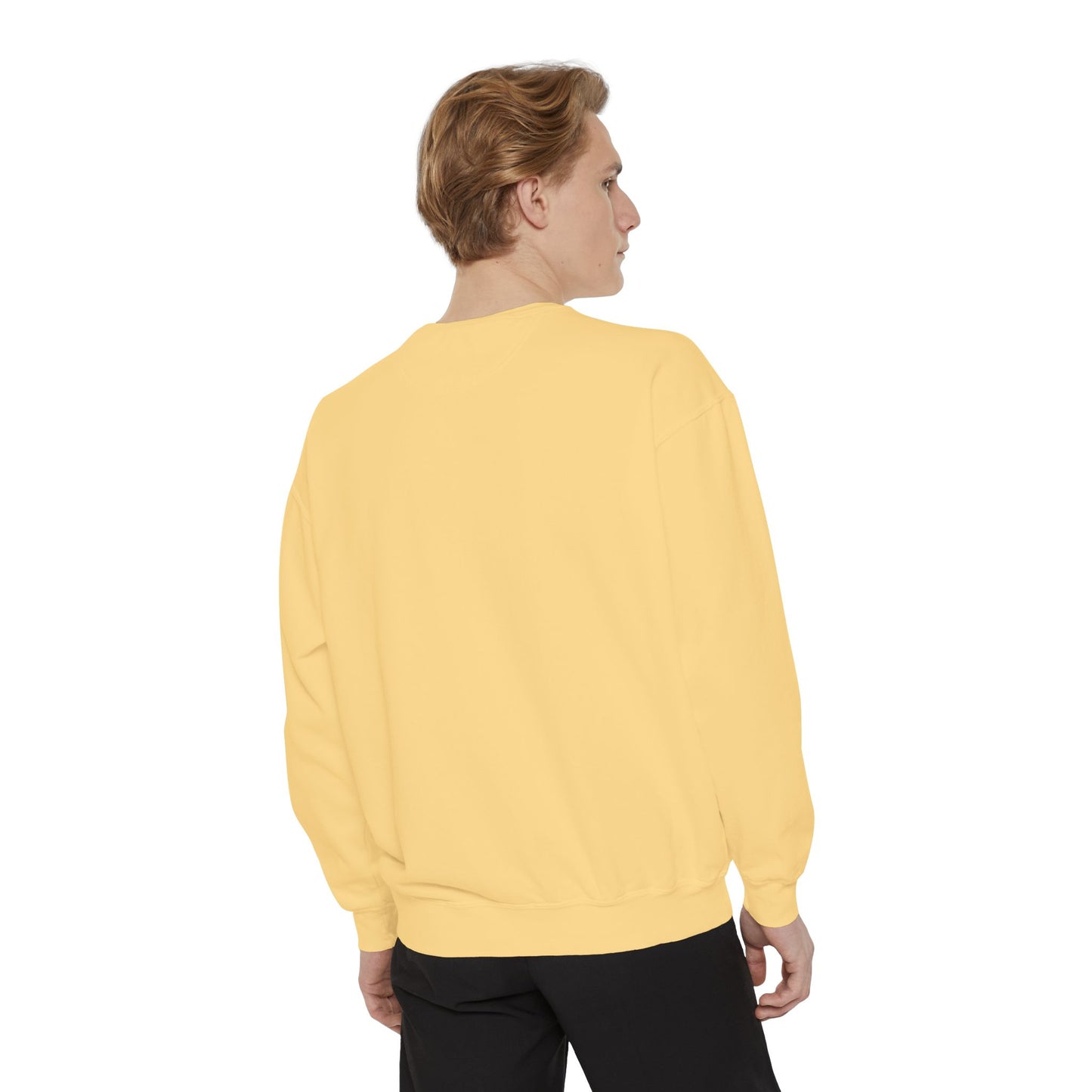 Eco-Friendly Unisex Garment-Dyed Sweatshirt with Stylish Design
