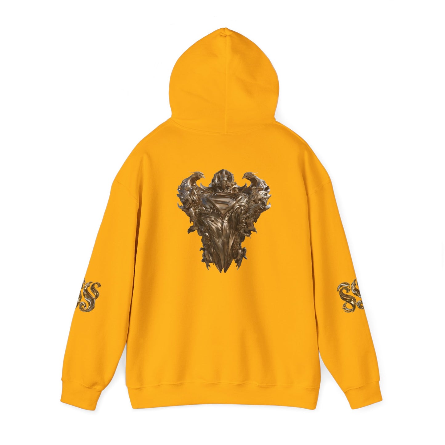 Epic Superhero Hoodie with Metallic Design - Unisex Heavy Blend™