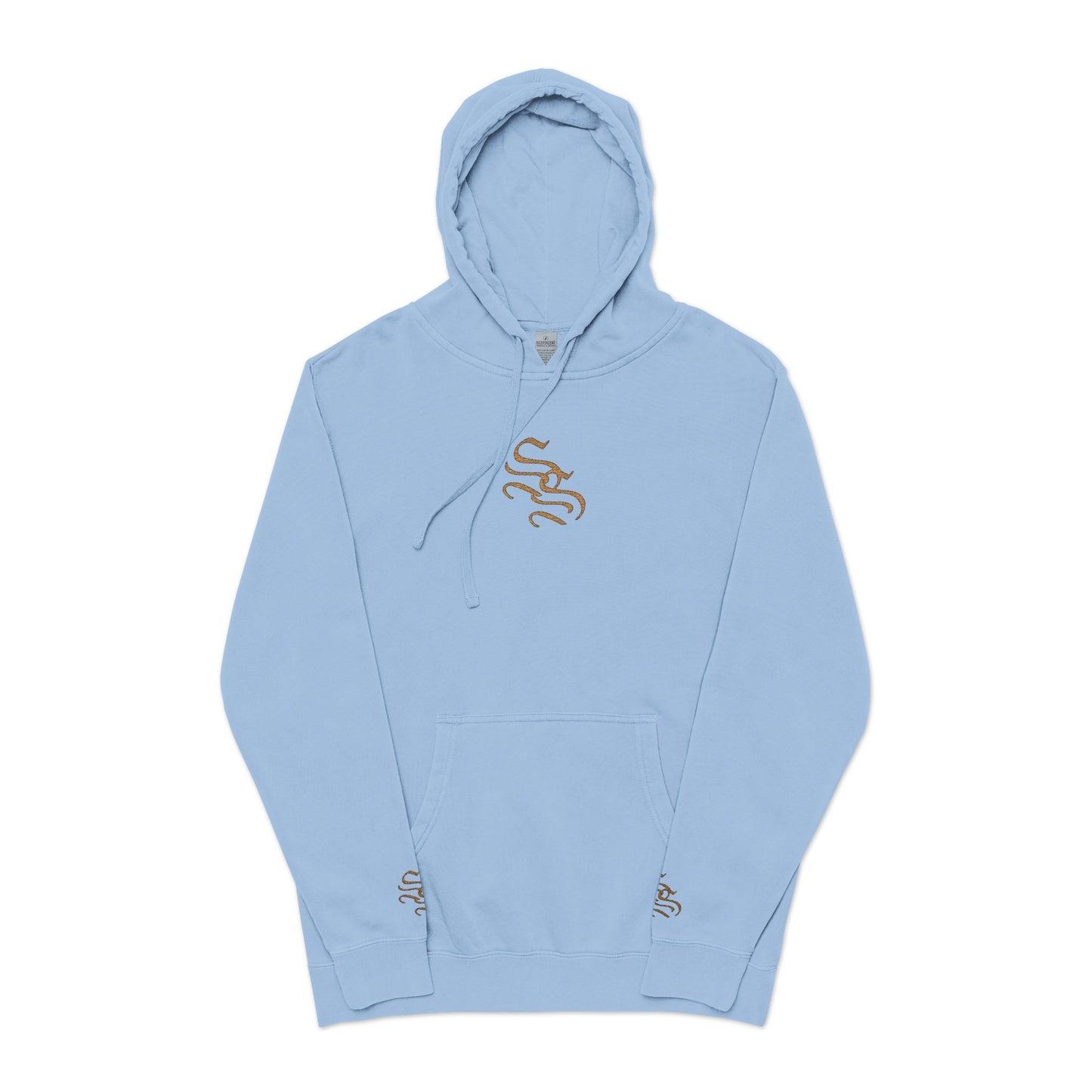 Unisex Embroidered Pigment-Dyed Hoodie - Cozy Casual Style