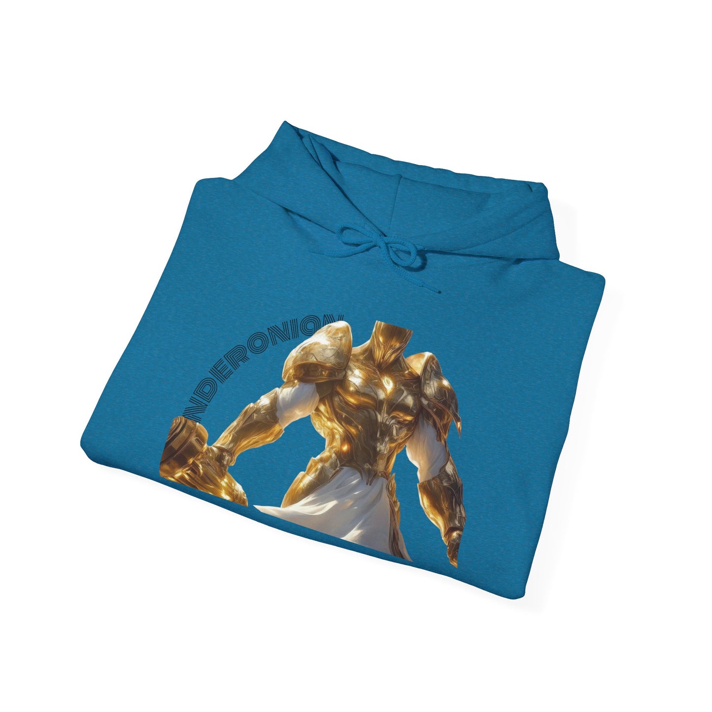 Golden Warrior Hoodie - Unisex Heavy Blend Sweatshirt with Artistic Design