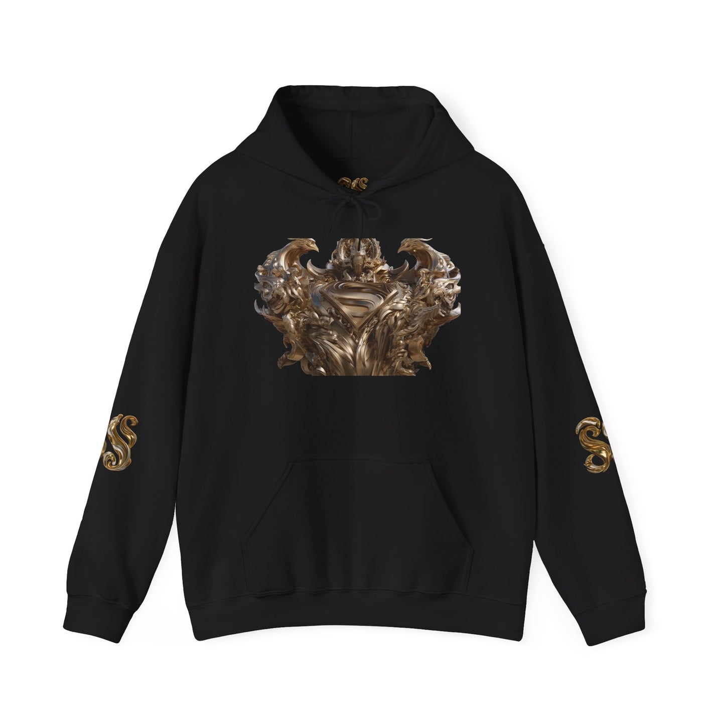 Epic Superhero Hoodie with Metallic Design - Unisex Heavy Blend™