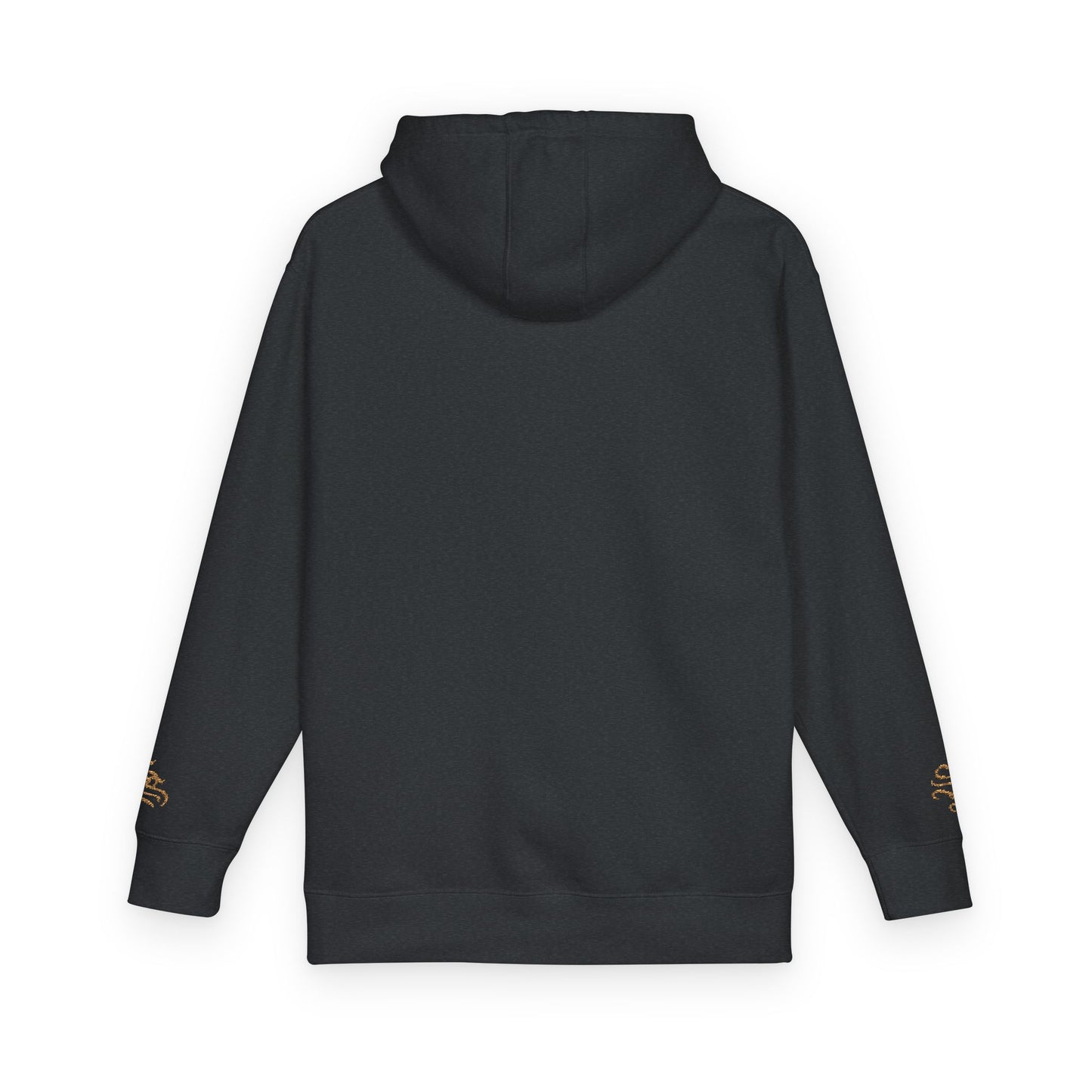 Cozy Unisex Fleece Hoodie with Gold Snake Design
