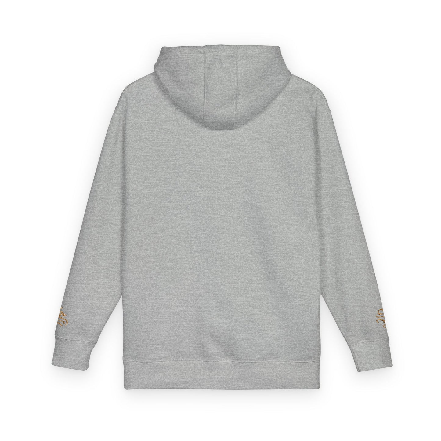 Cozy Unisex Fleece Hoodie with Gold Snake Design