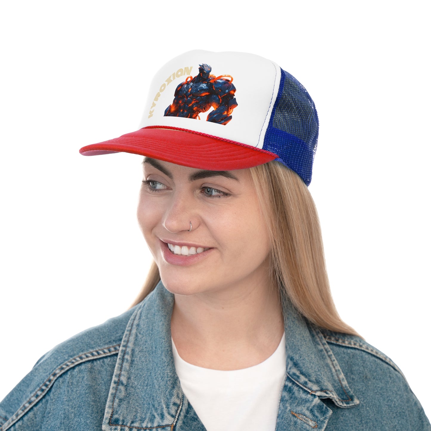 Cyberpunk Trucker Cap - Futuristic Design for Tech Lovers