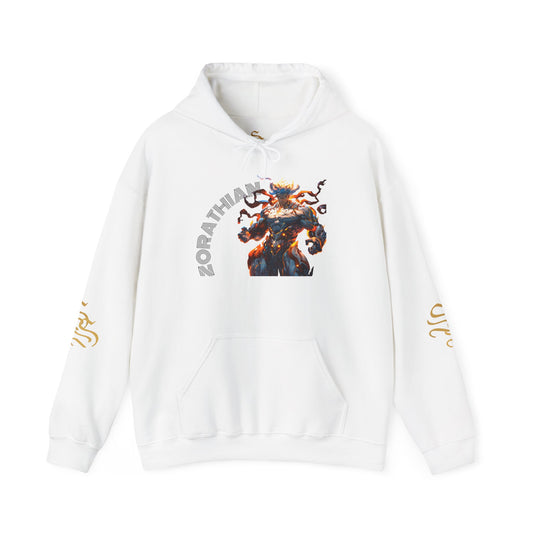 Zorathian Unisex Heavy Blend™ Hoodie - Bold Graphic Design for Everyday Wear