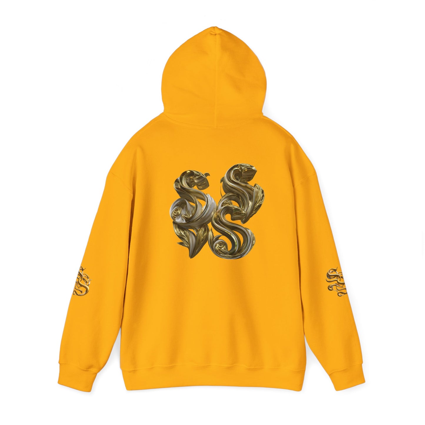 Luxury Gold Print Unisex Hoodie - Supreme SHISHII Design