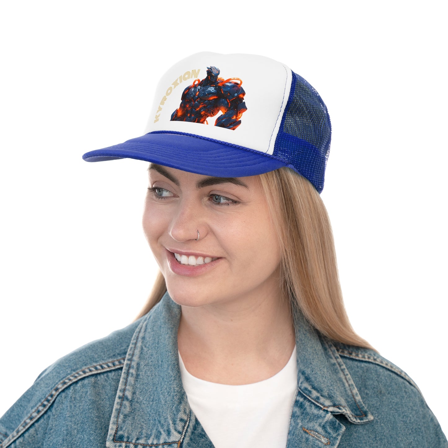 Cyberpunk Trucker Cap - Futuristic Design for Tech Lovers