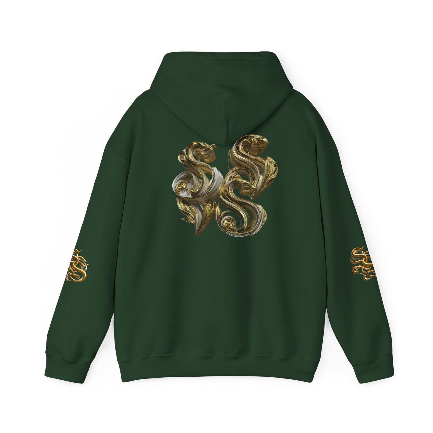 Luxury Gold Print Unisex Hoodie - Supreme SHISHII Design