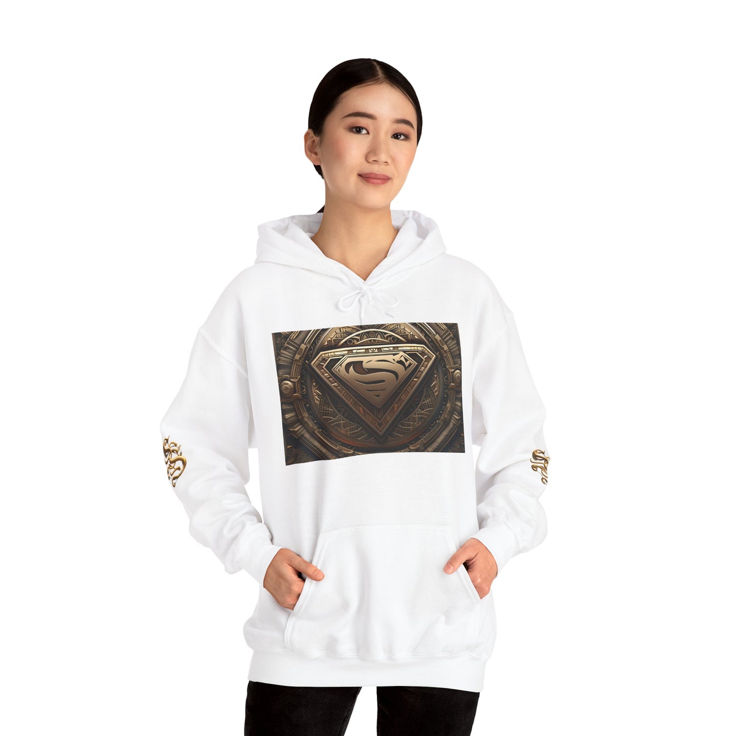 Superhero Emblem Unisex Hoodie - Heavy Blend™ Sweatshirt