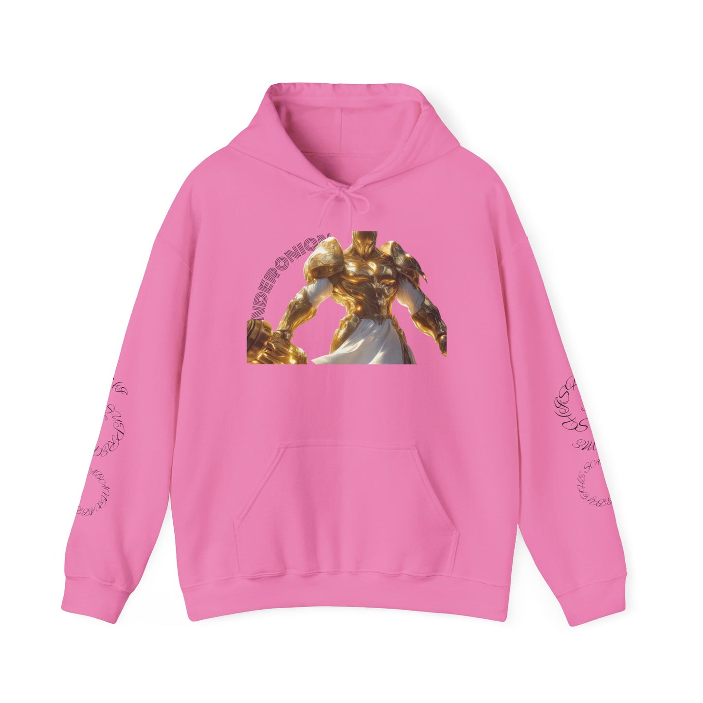 Golden Warrior Hoodie - Unisex Heavy Blend Sweatshirt with Artistic Design