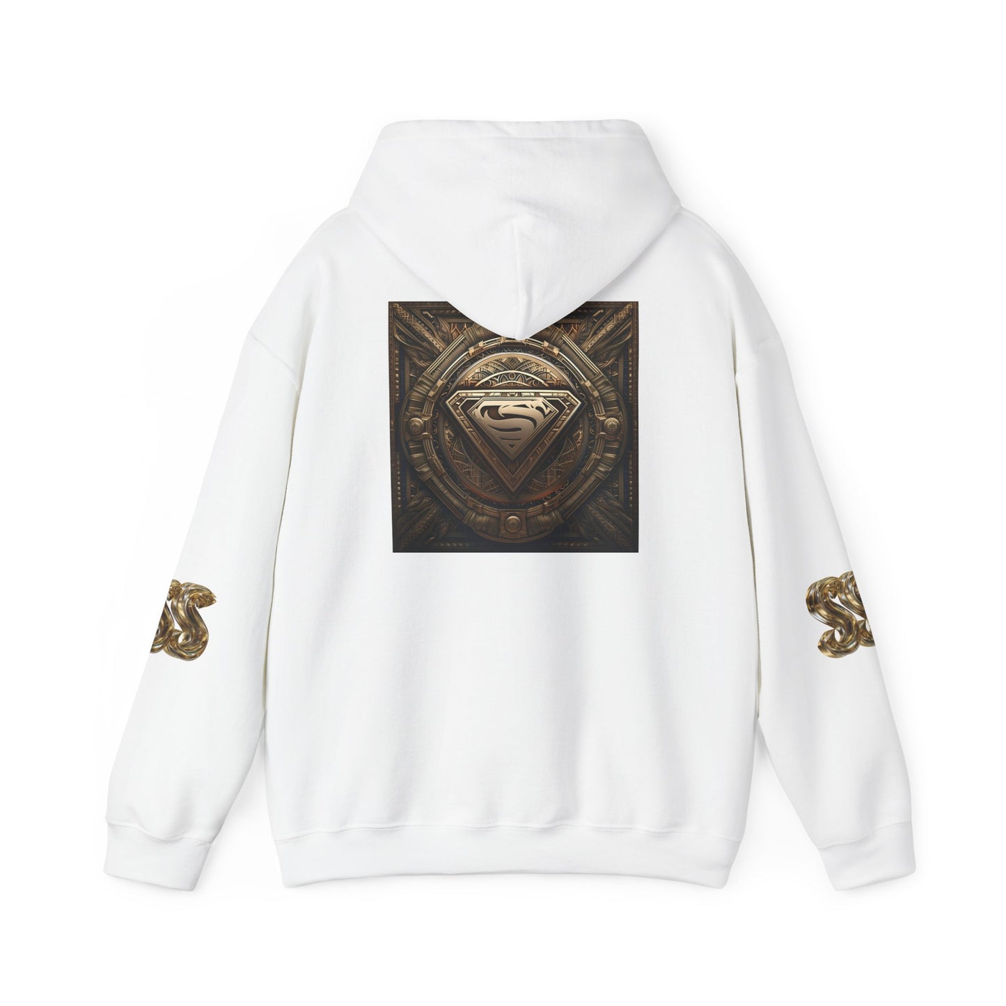 Superhero Heavy Blend™ Hoodie – Stylish Unisex Sweatshirt with Iconic Emblem
