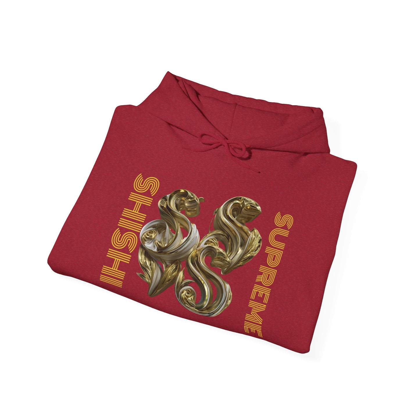 Luxury Gold Print Unisex Hoodie - Supreme SHISHII Design