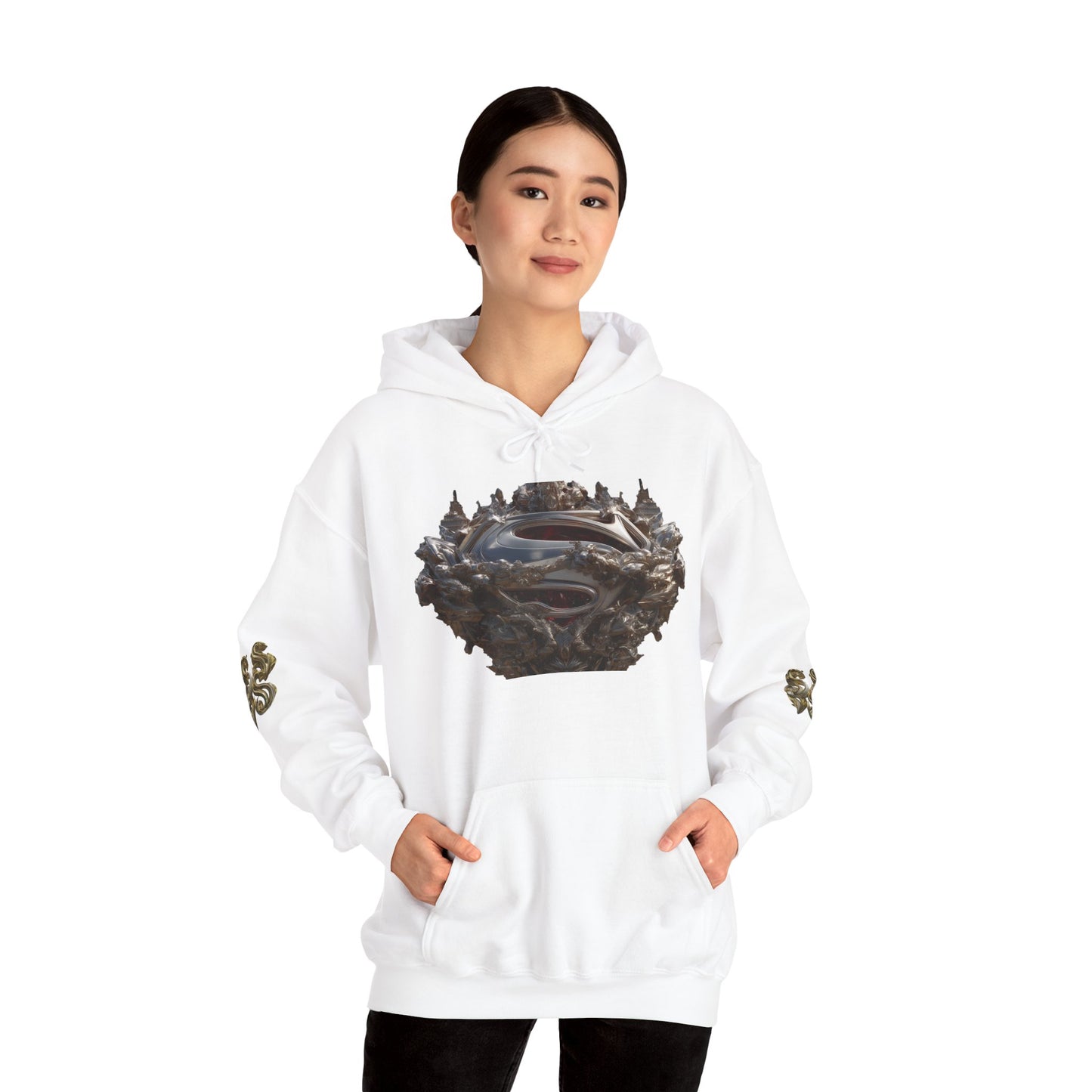 Unisex Heavy Blend™ Hooded Sweatshirt - Dragon Crest Graphic