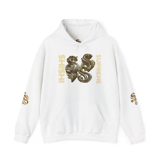 Luxury Gold Print Unisex Hoodie - Supreme SHISHII Design