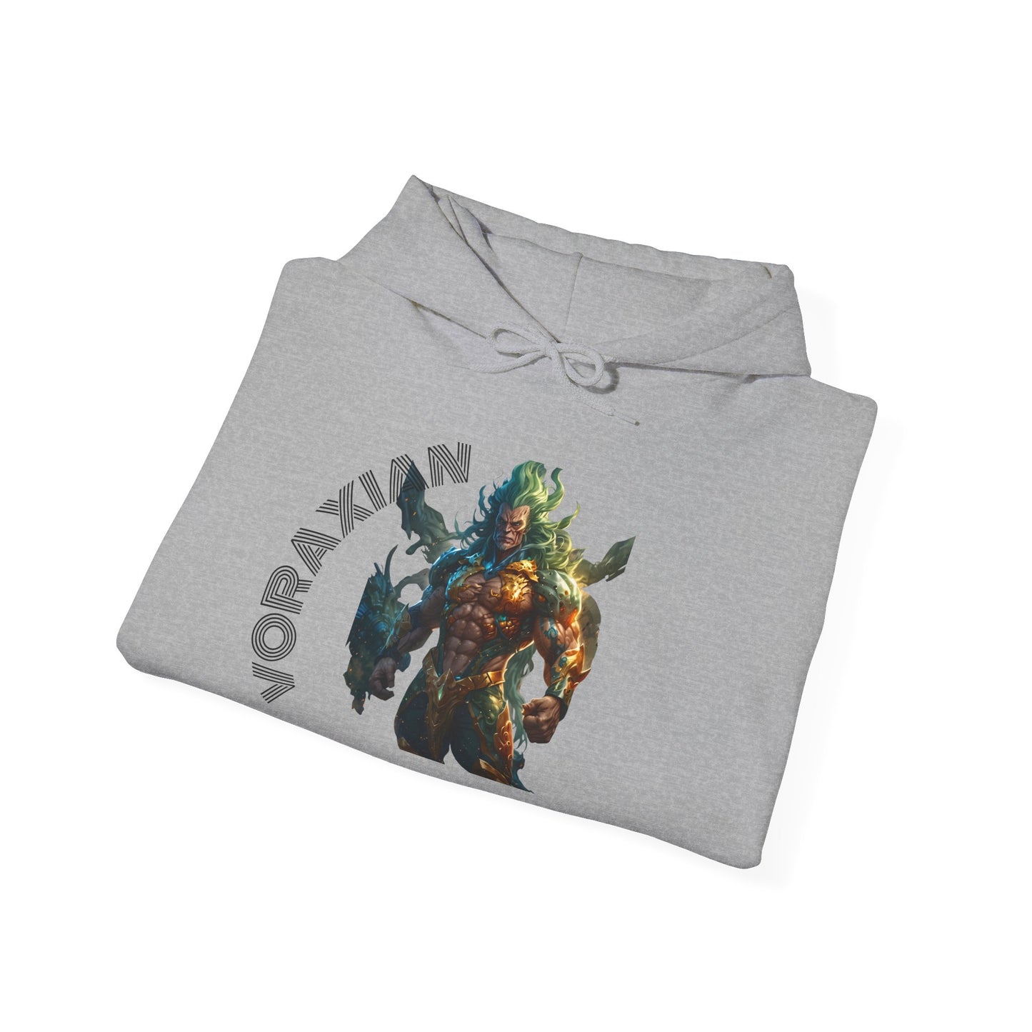 Fantasy Graphic Hoodie for Gaming Fans, Cozy Pullover with Unique Character Design, Perfect for Gifting, Casual Wear, and Celebrations