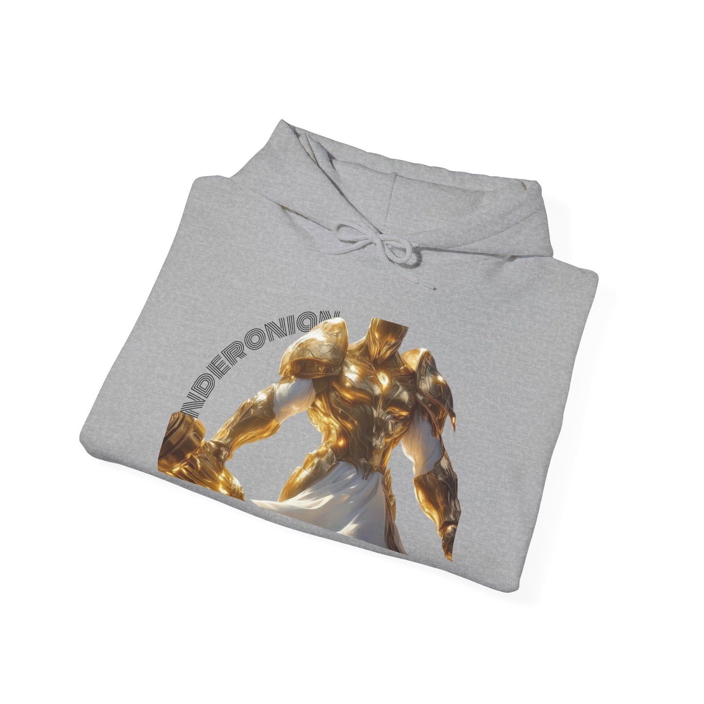 Golden Warrior Hoodie - Unisex Heavy Blend Sweatshirt with Artistic Design