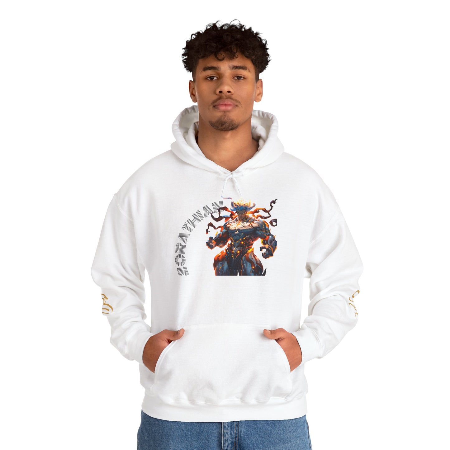 Zorathian Unisex Heavy Blend™ Hoodie - Bold Graphic Design for Everyday Wear