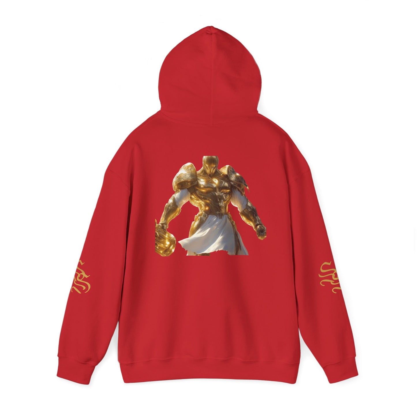 Stylish Unisex Heavy Blend™ Hooded Sweatshirt - Gold Design with Graphic Print