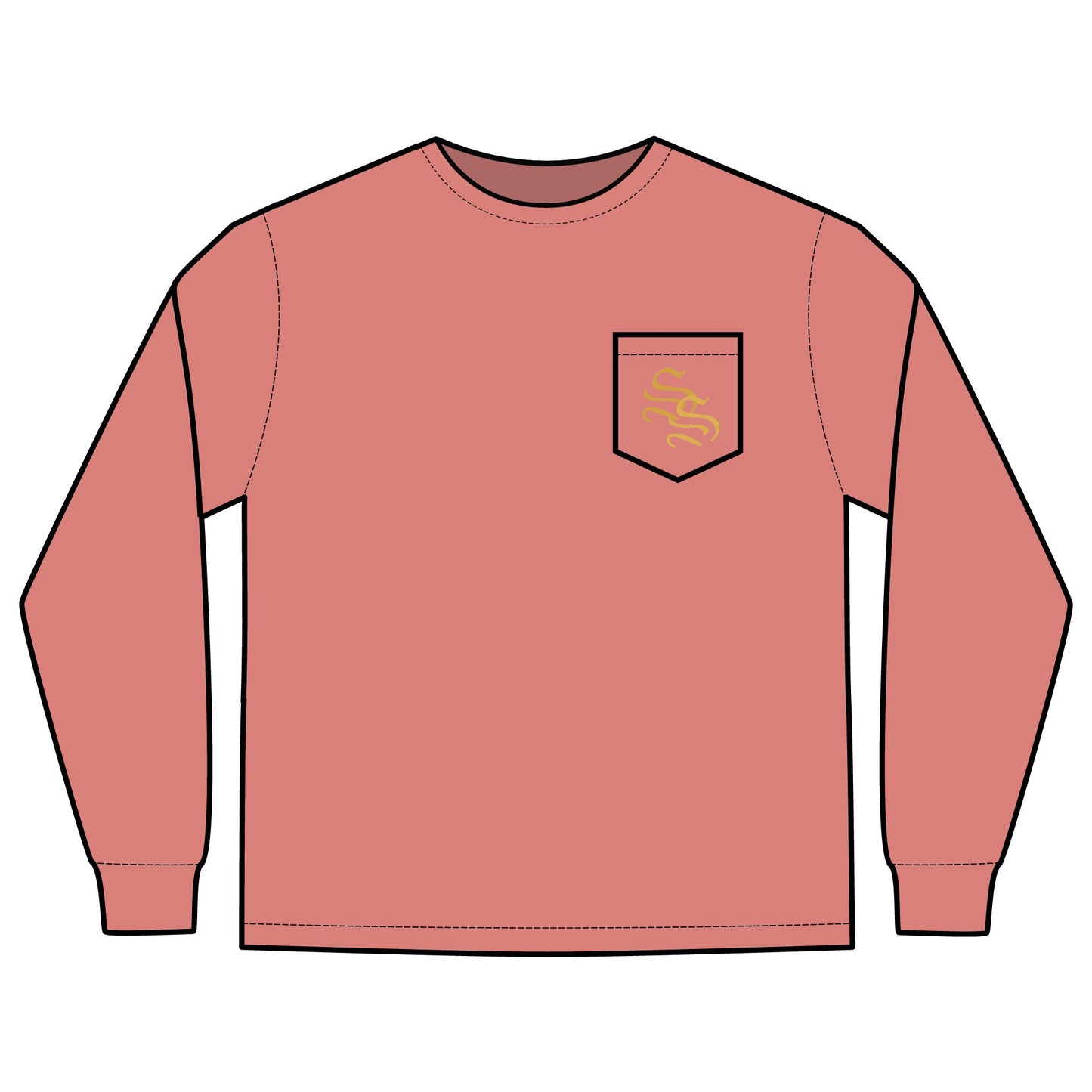 Unisex Long Sleeve Pocket T-Shirt