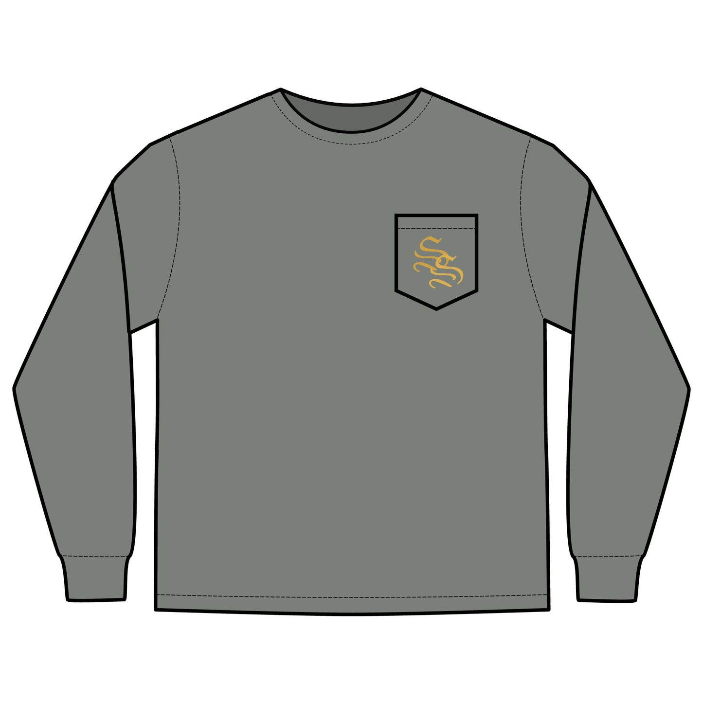 Unisex Long Sleeve Pocket T-Shirt