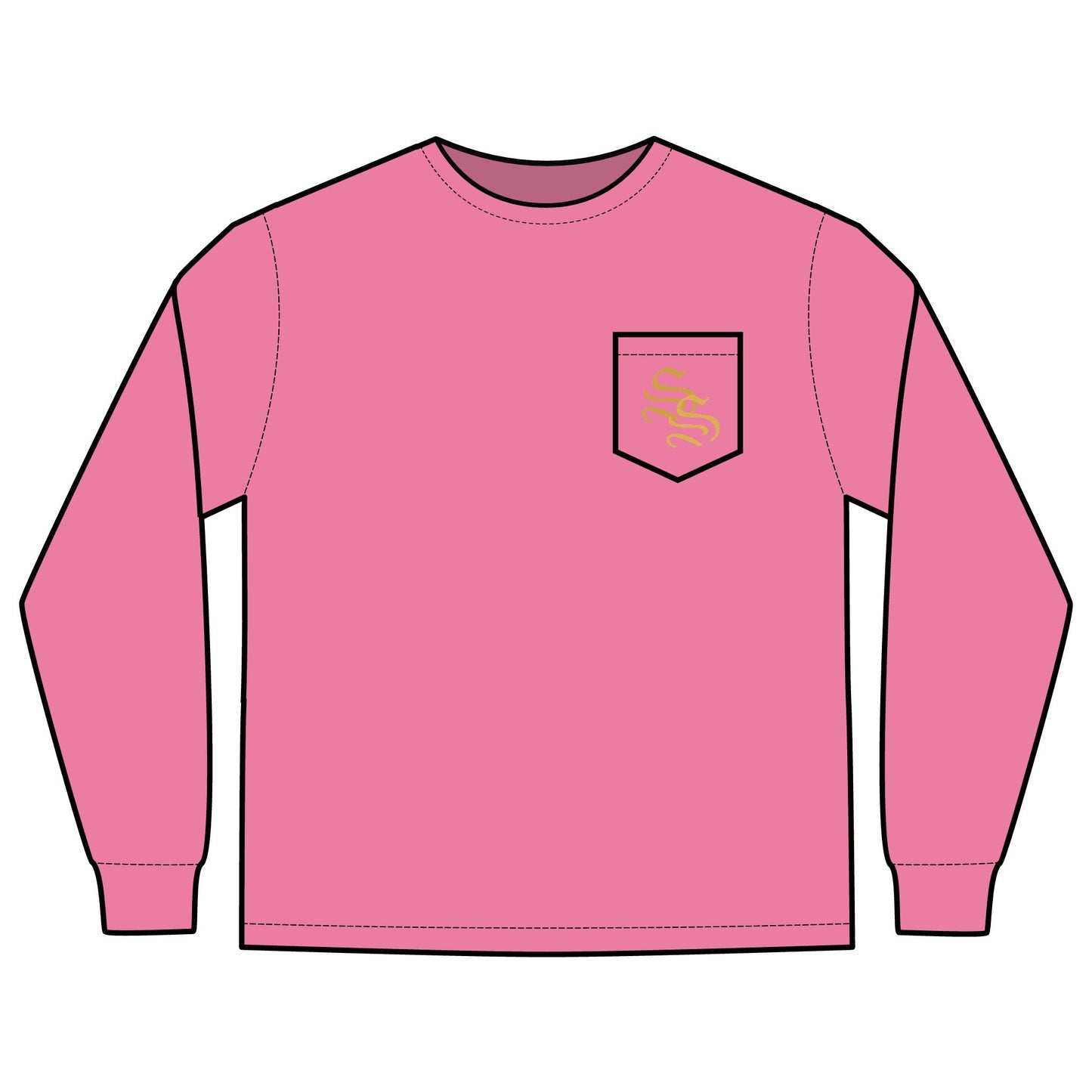 Unisex Long Sleeve Pocket T-Shirt