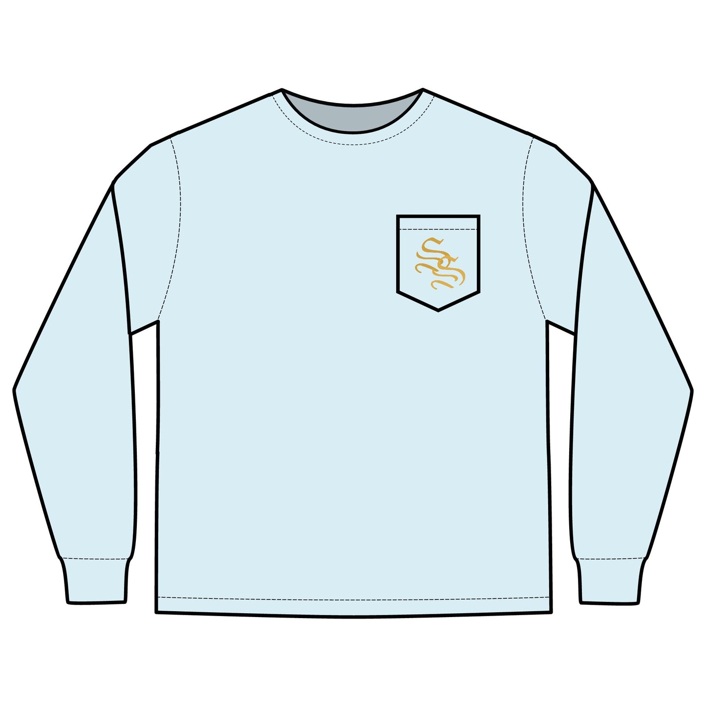 Unisex Long Sleeve Pocket T-Shirt