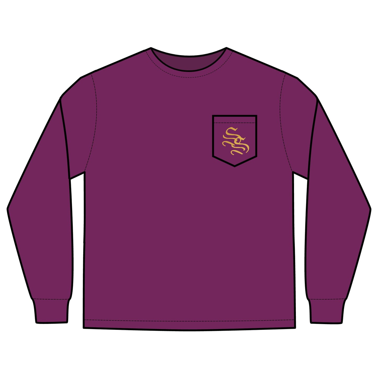 Unisex Long Sleeve Pocket T-Shirt