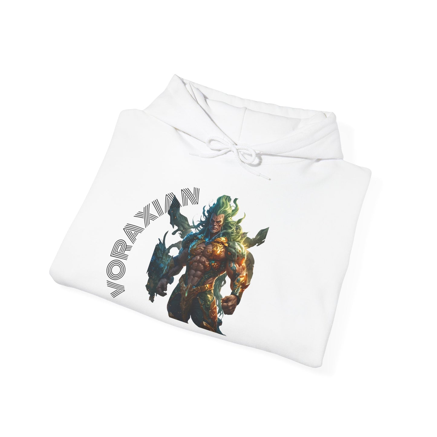 Fantasy Graphic Hoodie for Gaming Fans, Cozy Pullover with Unique Character Design, Perfect for Gifting, Casual Wear, and Celebrations
