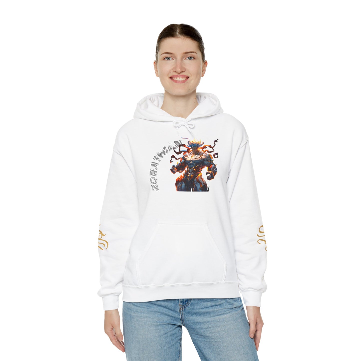 Zorathian Unisex Heavy Blend™ Hoodie - Bold Graphic Design for Everyday Wear