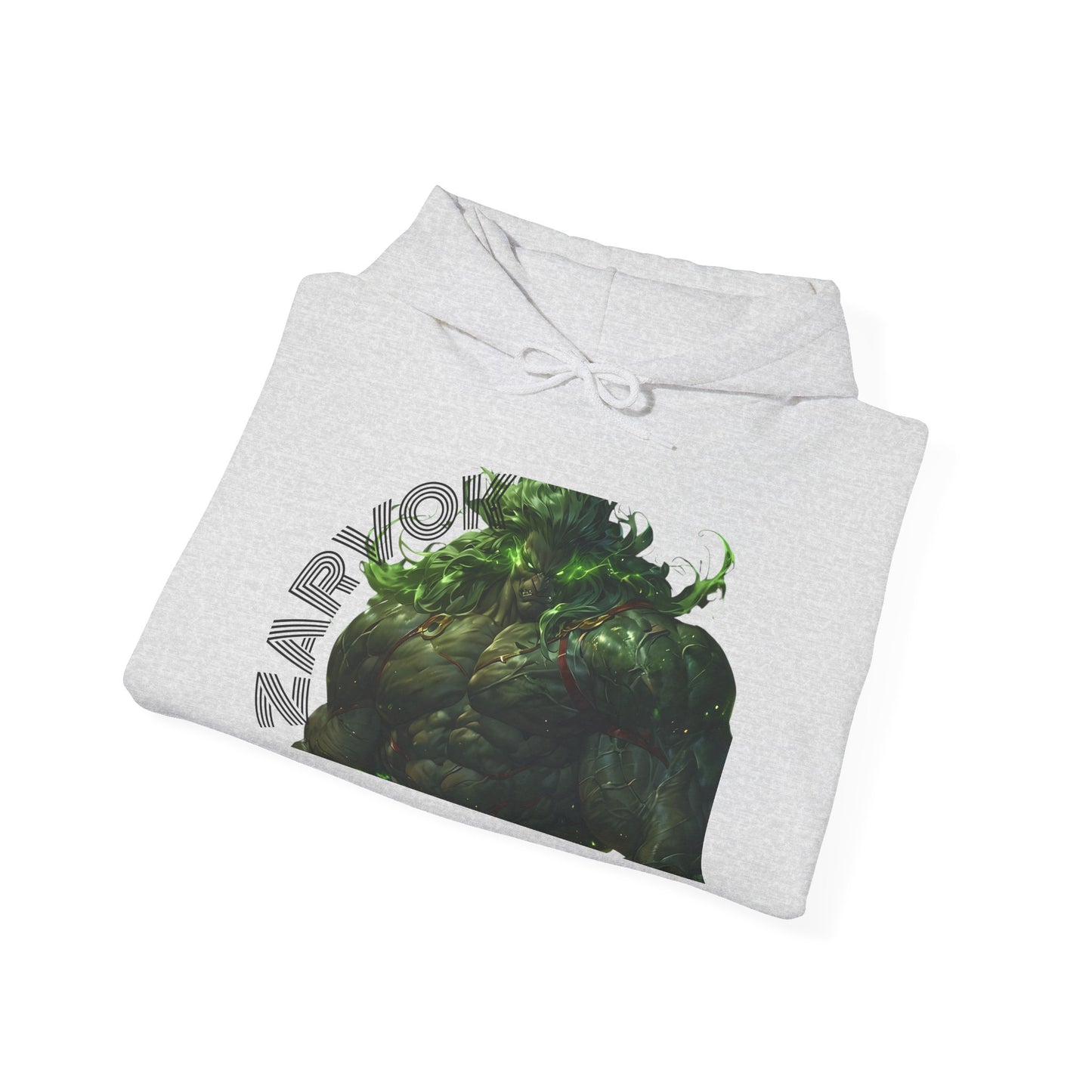 Zarvokian Prime Warrior Hoodie - Unisex Heavy Blend Sweatshirt with Artistic Design