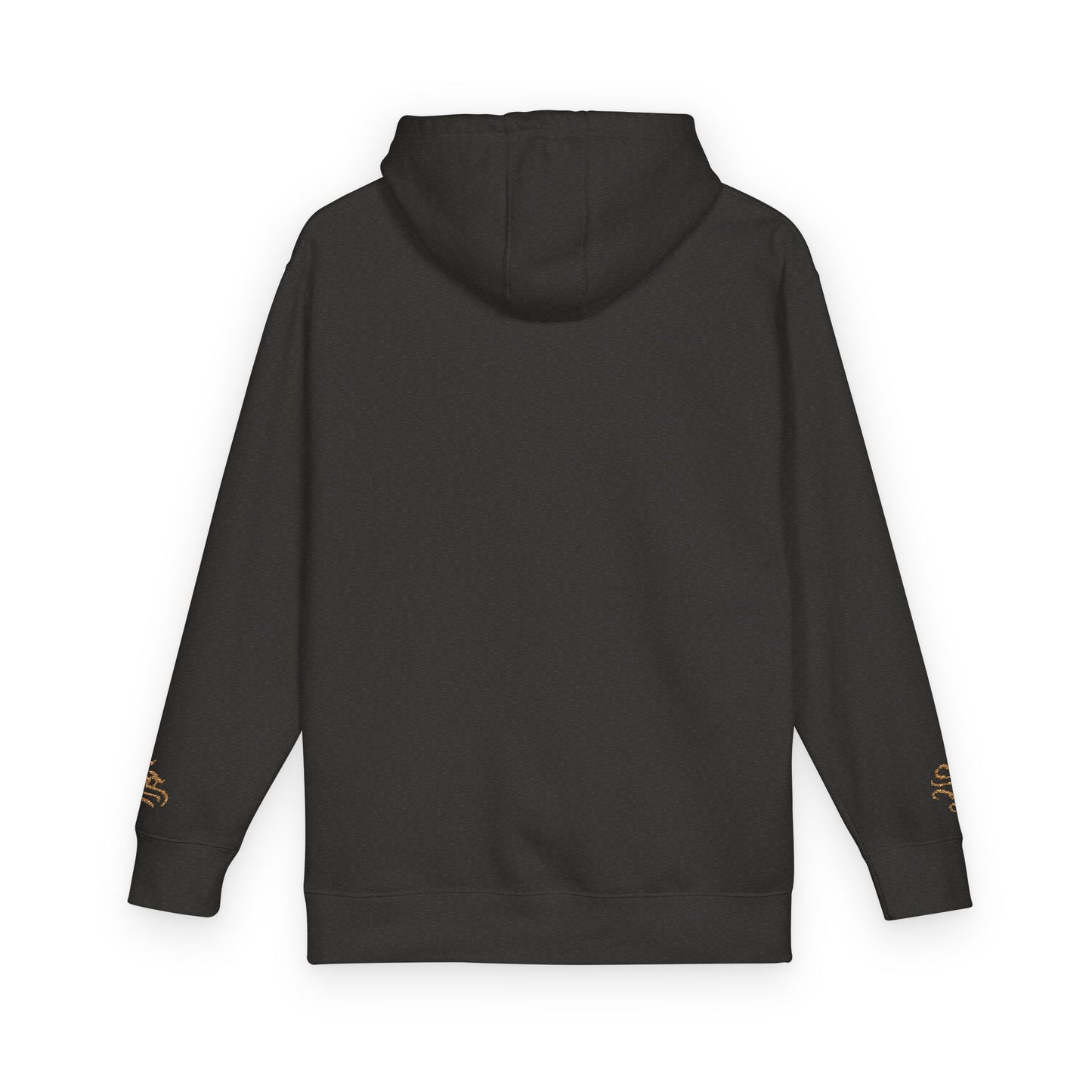 Cozy Unisex Fleece Hoodie with Gold Snake Design