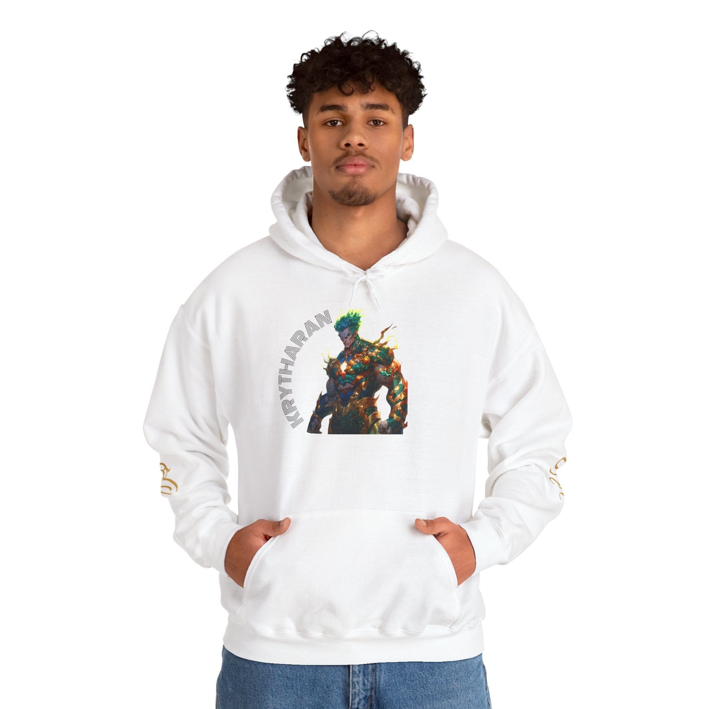 Fantasy Graphic Hooded Sweatshirt - Perfect for Gamers and Art Lovers