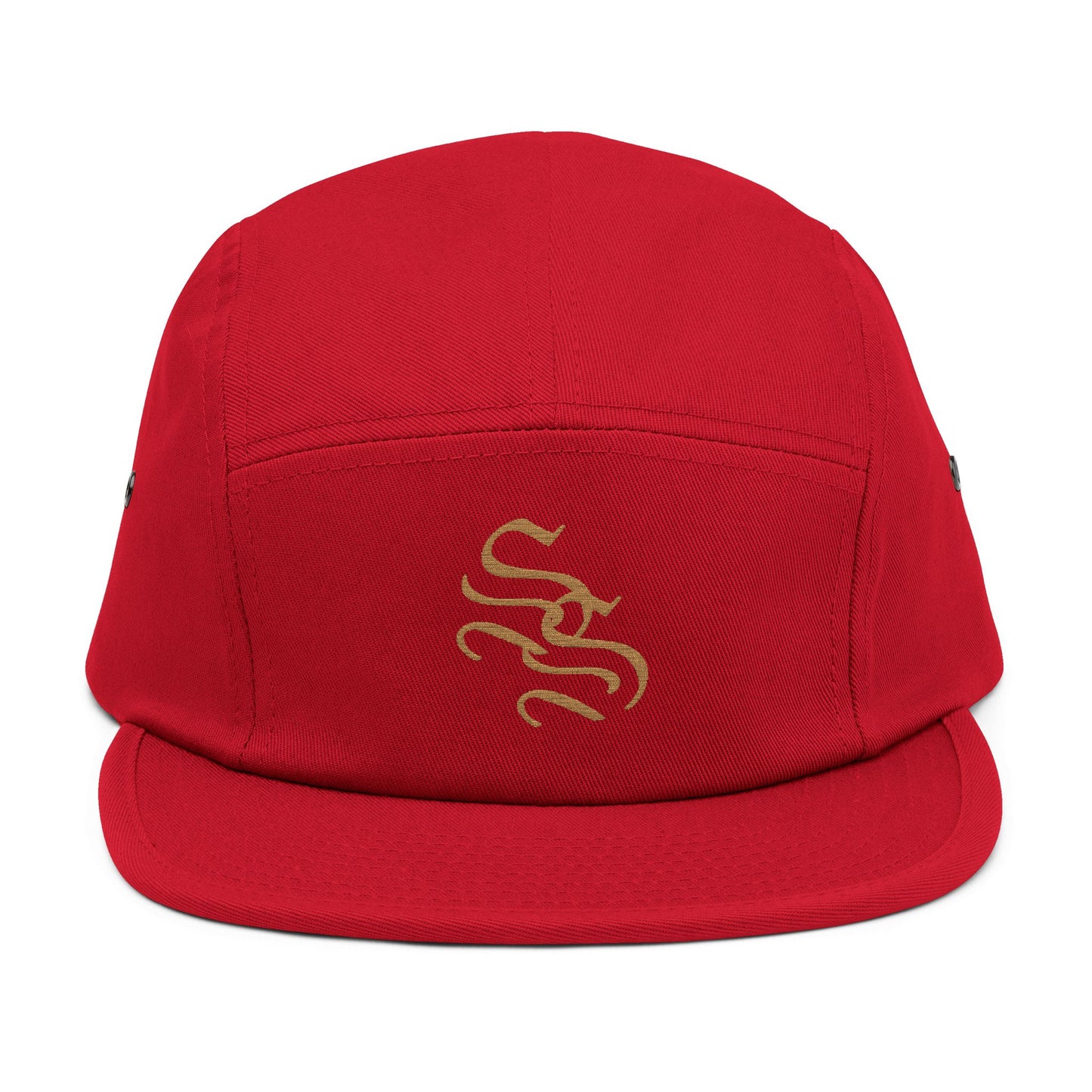Stylish 5 Panel Cap with Embroidered Design - Trendy Headwear for Outdoor Adventures