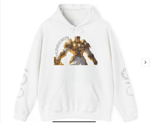 Golden Warrior Hoodie - Unisex Heavy Blend Sweatshirt with Artistic Design