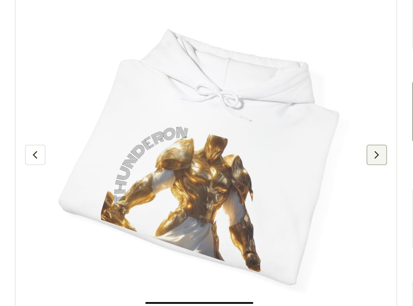 Golden Warrior Hoodie - Unisex Heavy Blend Sweatshirt with Artistic Design