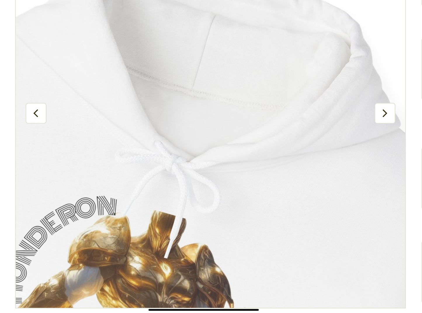 Golden Warrior Hoodie - Unisex Heavy Blend Sweatshirt with Artistic Design