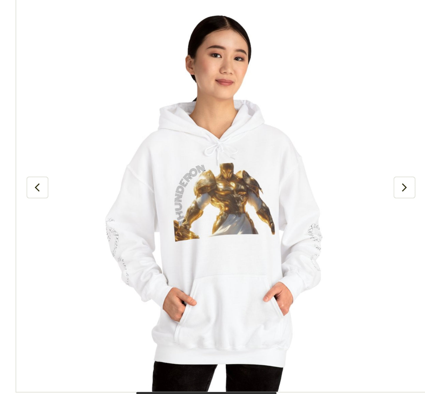 Golden Warrior Hoodie - Unisex Heavy Blend Sweatshirt with Artistic Design
