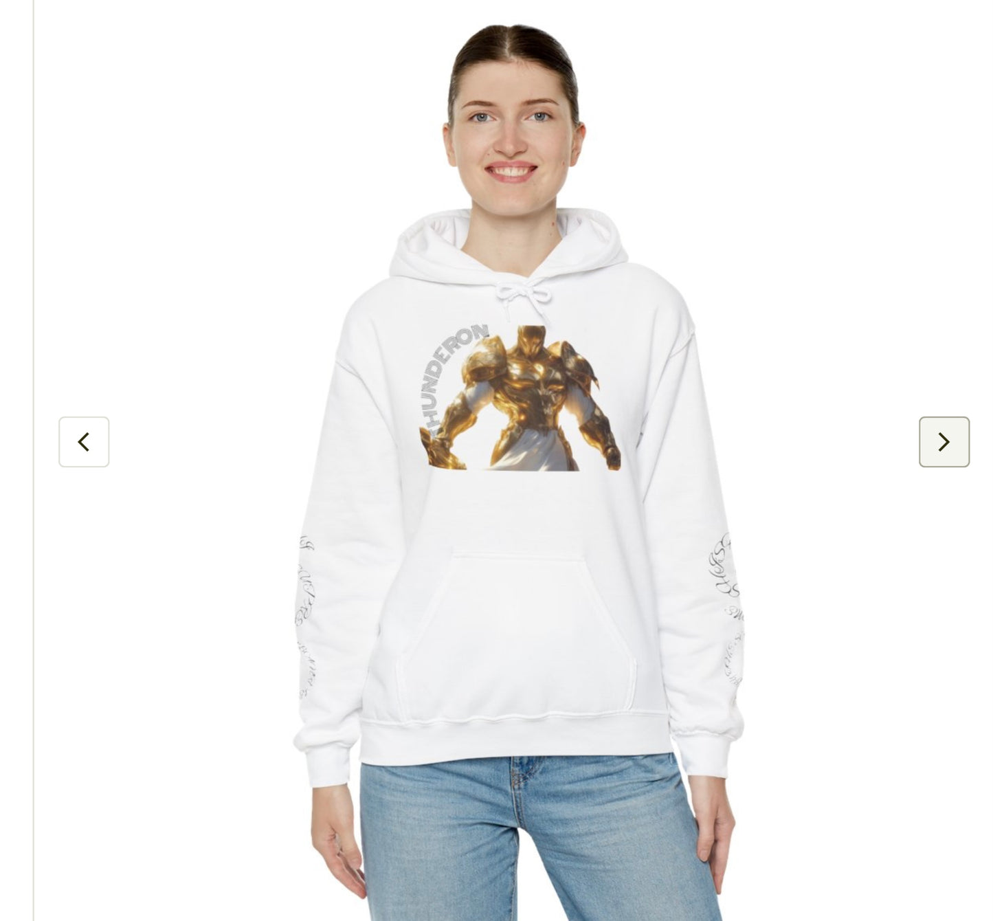 Golden Warrior Hoodie - Unisex Heavy Blend Sweatshirt with Artistic Design
