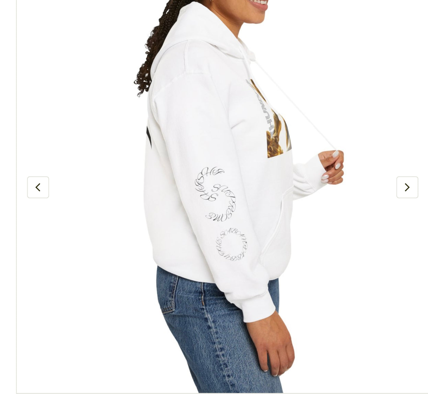 Golden Warrior Hoodie - Unisex Heavy Blend Sweatshirt with Artistic Design