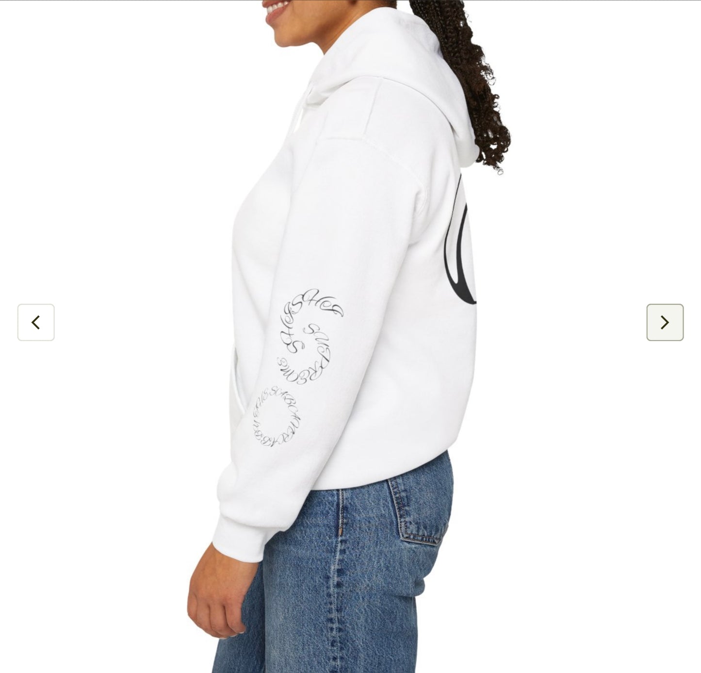 Golden Warrior Hoodie - Unisex Heavy Blend Sweatshirt with Artistic Design